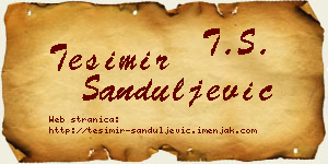 Tešimir Sanduljević vizit kartica